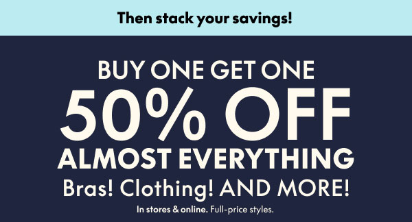 BOGO 50% Off Almost Everything