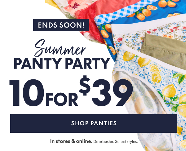 Panties 10 for $39