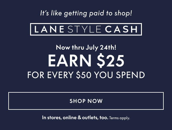 Earn $25 for Every $50 You Spend