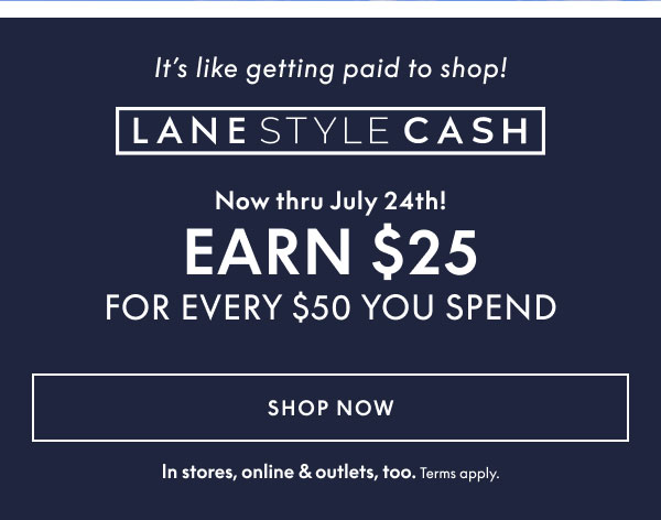 Earn $25 for Every $50 You Spend