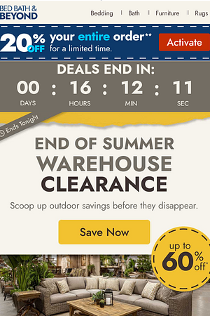 ENDS TONIGHT: Up to 60% off ⏳