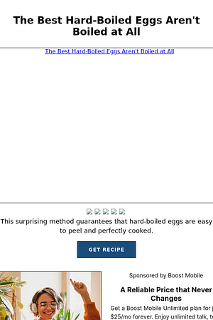 The Best Hard-Boiled Eggs Aren't Boiled at All