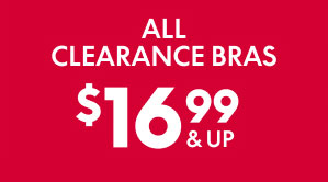 Clearance Bras $16.99 and up