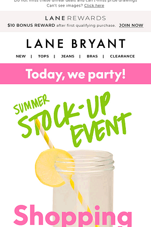 Get to your store! The SHOPPING PARTY is ON!