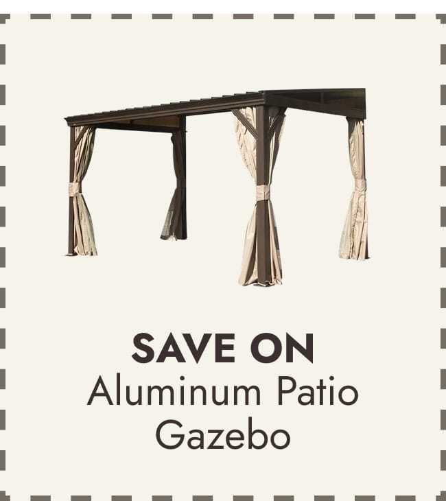 Wall-Mounted Aluminum Patio Gazebo