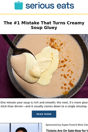 The #1 Mistake That Turns Creamy Soup Gluey