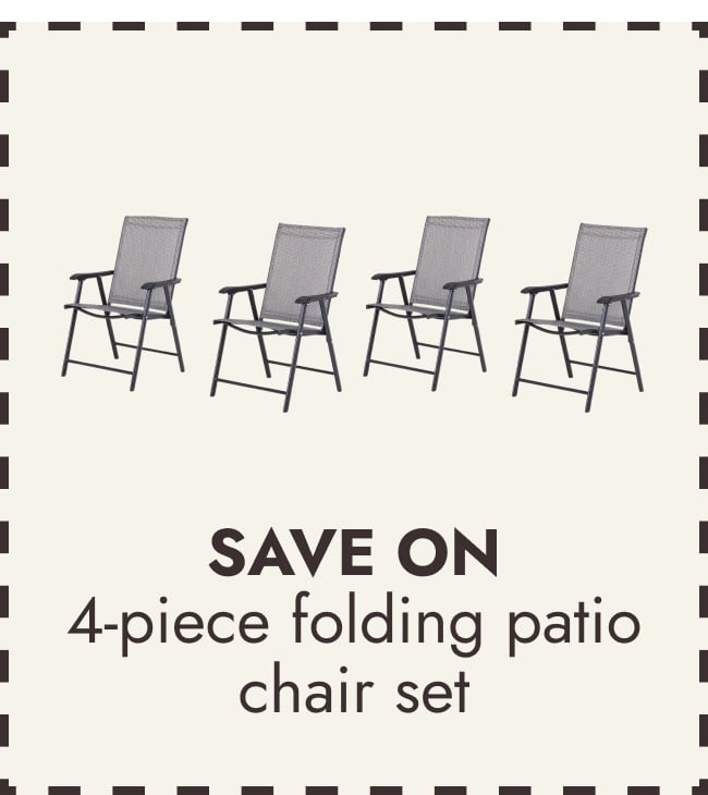 Outsunny 4-piece Folding Patio Chair Set