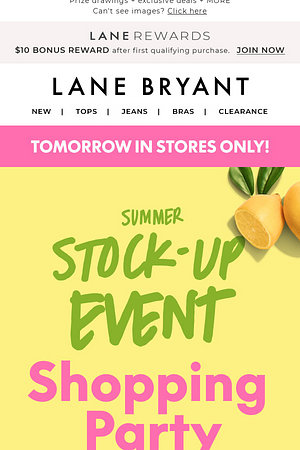 Come PARTY with us IN STORES TOMORROW 🥳