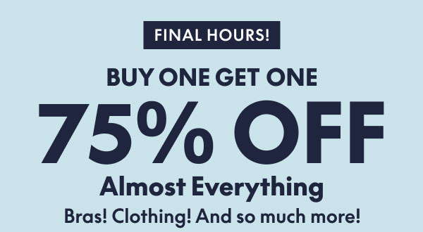 BOGO 75% Off Almost Everything