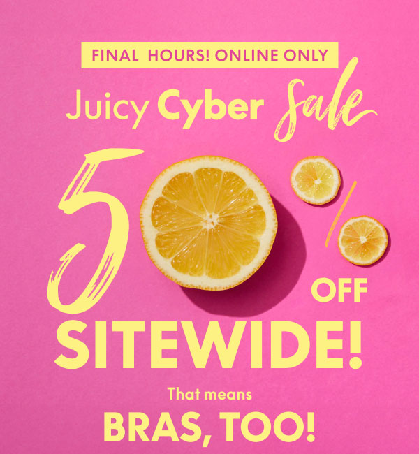 Cyber Sale 50% Off Sitewide
