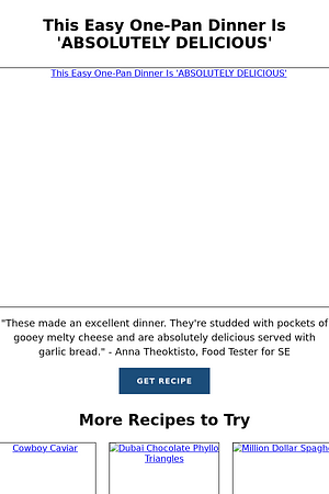 This Easy One-Pan Dinner Is 'ABSOLUTELY DELICIOUS'