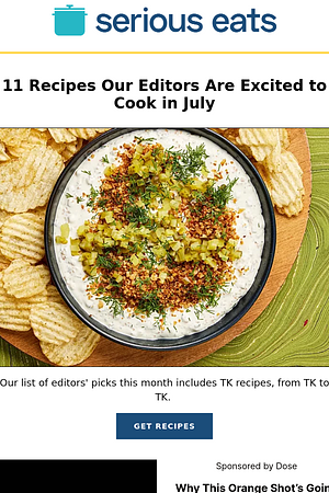 11 Recipes Our Editors Are Excited to Cook in July