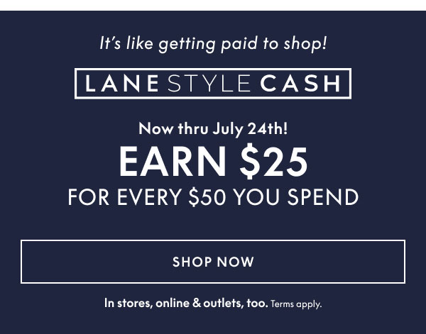 Earn $25 for Every $50 You Spend