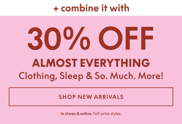 30% Off Clothing & Accessories