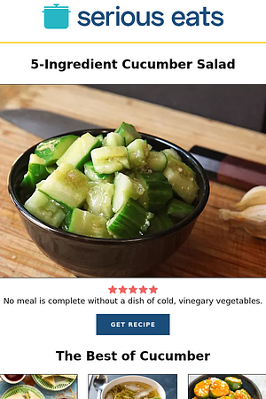 5-Ingredient Cucumber Salad