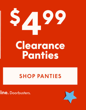 Clearance Panties $4.99