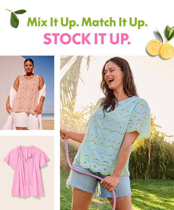 All Tops and Bottoms BOGO Free | 40% Off All other clothing, swim, and accessories