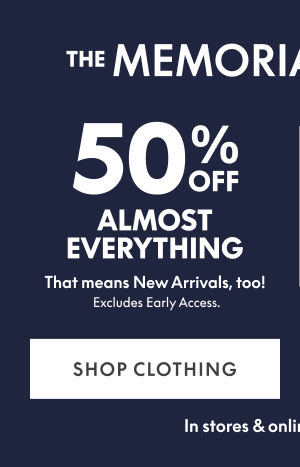 50% Off Almost Everything