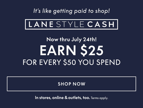 Earn $25 for Every $50 You Spend