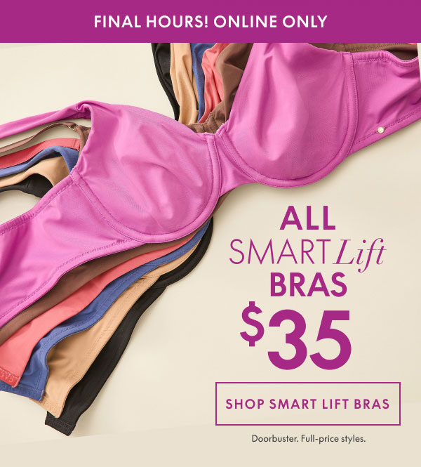 Shop Smart Lift Bras $35