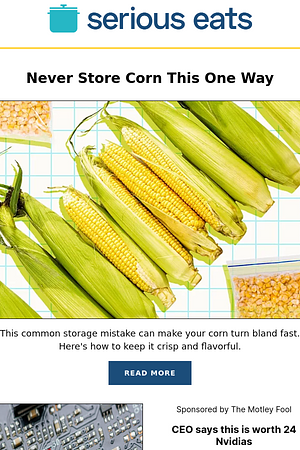 Never Store Corn This One Way