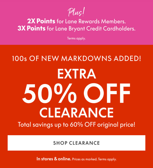 50% Off Clearance