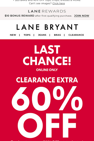 This is it 😮 EXTRA 60% OFF CLEARANCE ends in mins