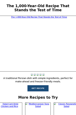 The 1,000-Year-Old Recipe That Stands the Test of Time