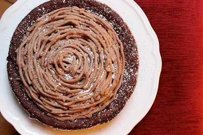 Flourless Chocolate-Chestnut Torte