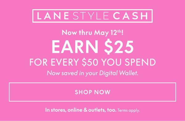 Earn $25 for Every $50 You Spend