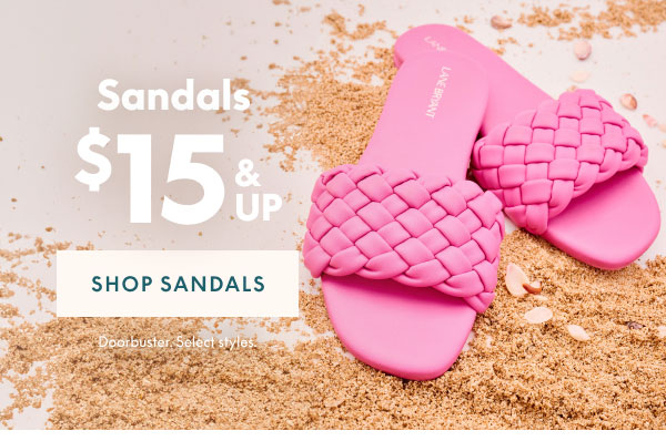 Sandals $15 and Up