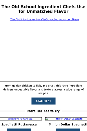 The Old-School Ingredient Chefs Use for Unmatched Flavor