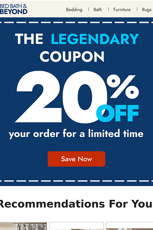 The legendary 20% off coupon