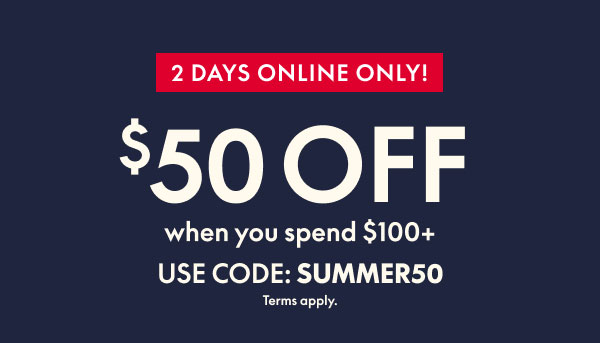 $50 Off $100+