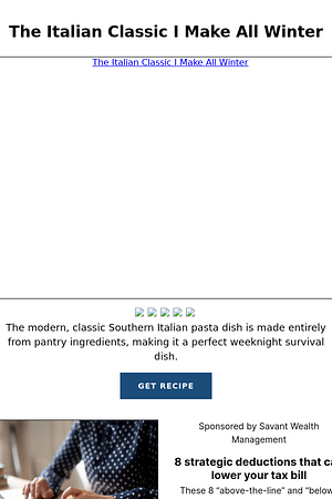 The Italian Classic I Make All Winter