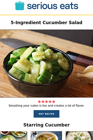 5-Ingredient Cucumber Salad