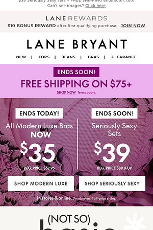 Top-drawer treat: $35 Modern Luxe bras (ends today!)