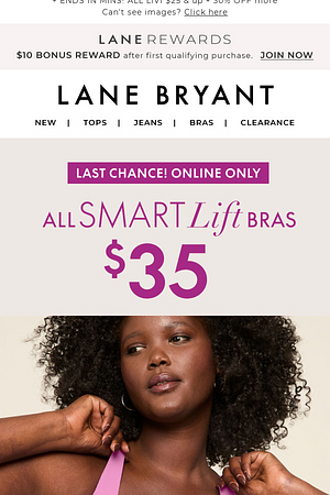 LAST CALL for $35 SMART LIFT BRAS