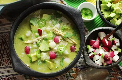 One-Pot Pozole Verde de Pollo