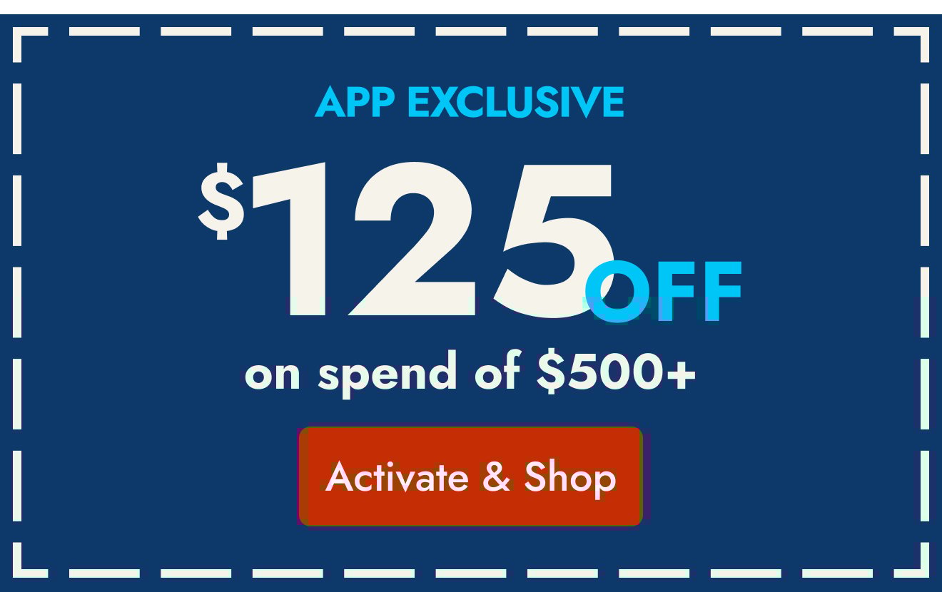 $125 off $500