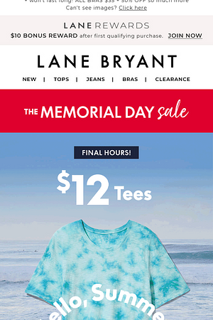 $12 TEES! FINAL HOURS! Stock up STAT