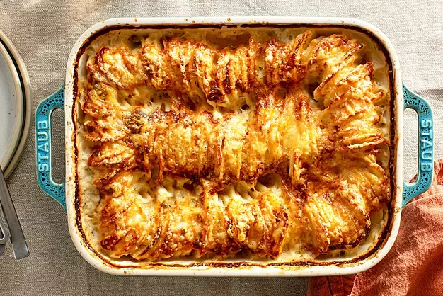 Hasselback Potato Gratin