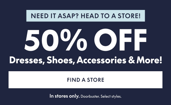 50% Off in Store