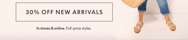 30% Off New Arrivals