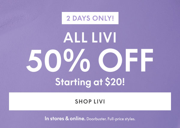 LIVI 50% Off
