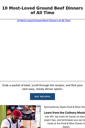 10 Most-Loved Ground Beef Dinners of All Time