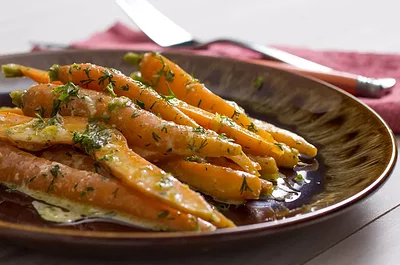 Tahini-Ginger Chilled Carrots 