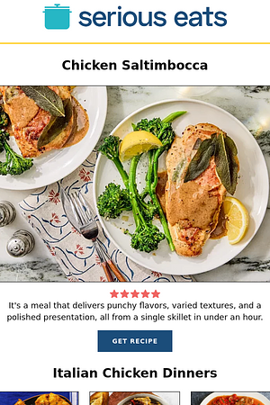 Chicken Saltimbocca
