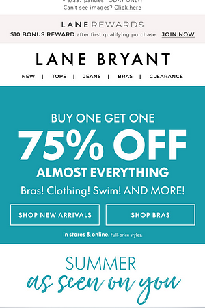 BOGO 75% OFF allll of this is waiting 👀