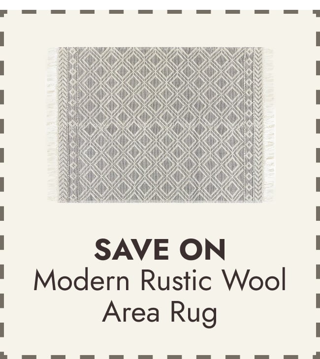 Janvier Heathered Modern Rustic Wool Area Rug